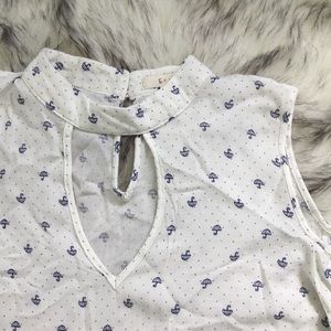 Cold Shoulder Umbrella Blouse